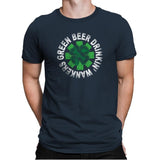 Green Beer Drinkin' Exclusive - St Paddys Day - Mens Premium T-Shirts RIPT Apparel Small / Indigo