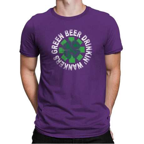 Green Beer Drinkin' Exclusive - St Paddys Day - Mens Premium T-Shirts RIPT Apparel Small / Purple Rush