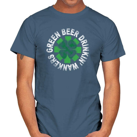 Green Beer Drinkin' Exclusive - St Paddys Day - Mens T-Shirts RIPT Apparel Small / Indigo Blue