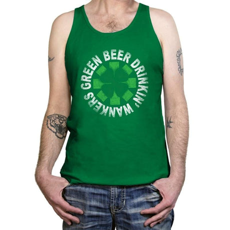 Green Beer Drinkin' Exclusive - St Paddys Day - Tanktop Tanktop RIPT Apparel X-Small / Kelly
