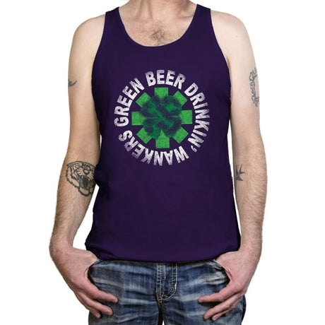 Green Beer Drinkin' Exclusive - St Paddys Day - Tanktop Tanktop RIPT Apparel X-Small / Team Purple