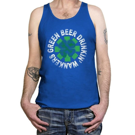 Green Beer Drinkin' Exclusive - St Paddys Day - Tanktop Tanktop RIPT Apparel X-Small / True Royal