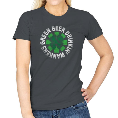 Green Beer Drinkin' Exclusive - St Paddys Day - Womens T-Shirts RIPT Apparel Small / Charcoal