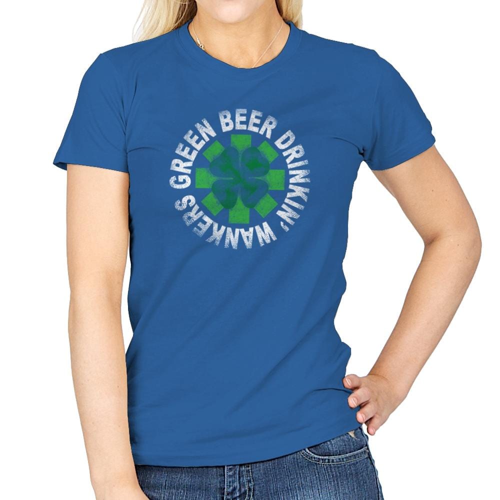 Green Beer Drinkin' Exclusive - St Paddys Day - Womens T-Shirts RIPT Apparel Small / Royal