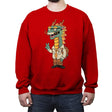 Green Dragon - Crew Neck Sweatshirt Crew Neck Sweatshirt RIPT Apparel Small / Red