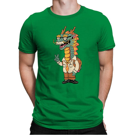 Green Dragon - Mens Premium T-Shirts RIPT Apparel Small / Kelly