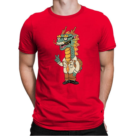 Green Dragon - Mens Premium T-Shirts RIPT Apparel Small / Red