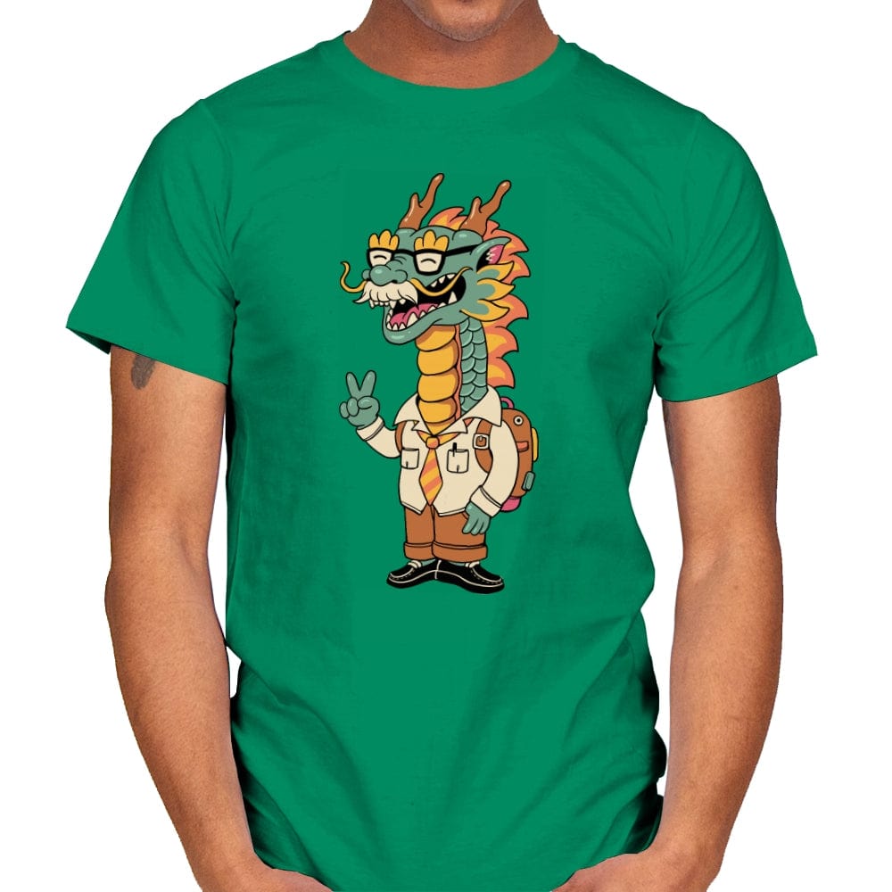 Green Dragon - Mens T-Shirts RIPT Apparel Small / Kelly