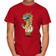 Green Dragon - Mens T-Shirts RIPT Apparel Small / Red