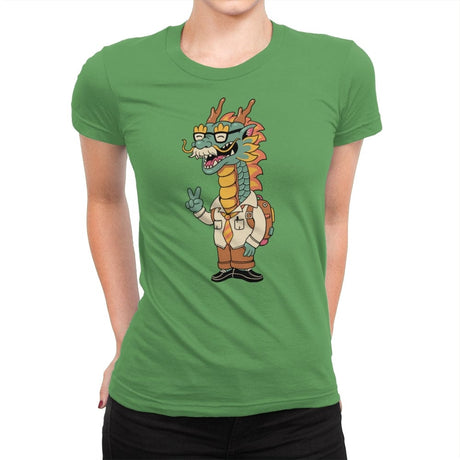 Green Dragon - Womens Premium T-Shirts RIPT Apparel Small / Kelly