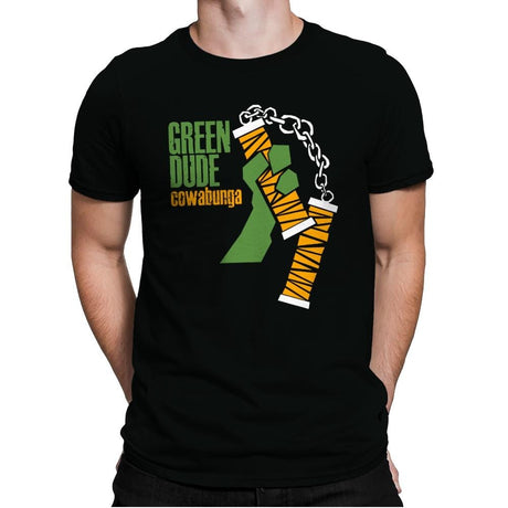 Green Dude - Mens Premium T-Shirts RIPT Apparel Small / Black