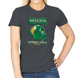 Green Man Irish Green Ale Exclusive - Womens T-Shirts RIPT Apparel Small / Charcoal