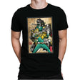 Green Ranger Woodblock - Mens Premium T-Shirts RIPT Apparel Small / Black