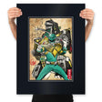 Green Ranger Woodblock - Prints Posters RIPT Apparel 18x24 / Black