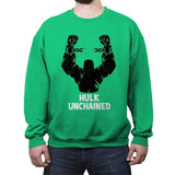 Green Unchained - Crew Neck Sweatshirt Crew Neck Sweatshirt RIPT Apparel X-large / Irish Green