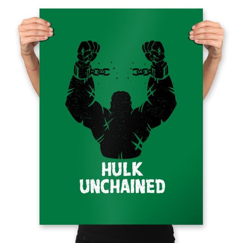 Green Unchained - Prints Posters RIPT Apparel 18x24 / Kelly