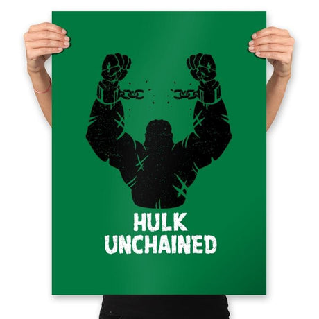 Green Unchained - Prints Posters RIPT Apparel 18x24 / Kelly