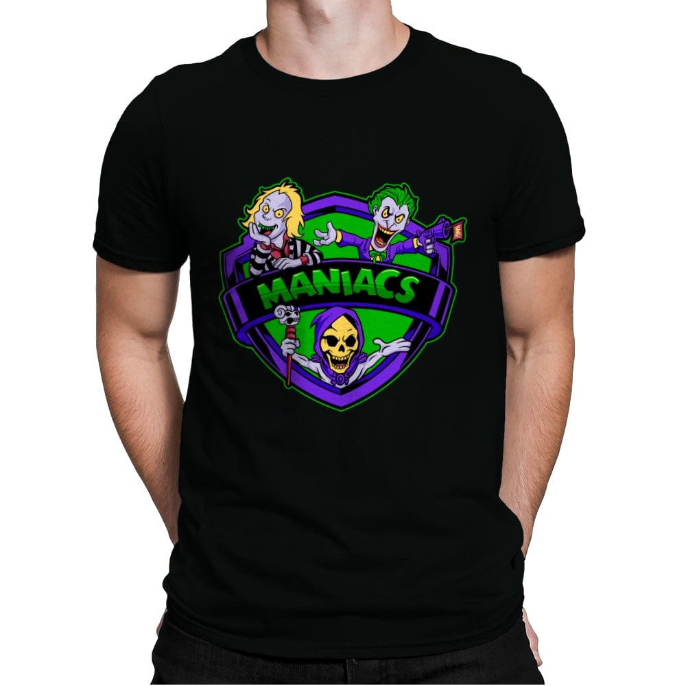 Green Violet Maniacs - Mens Premium T-Shirts RIPT Apparel Small / Black