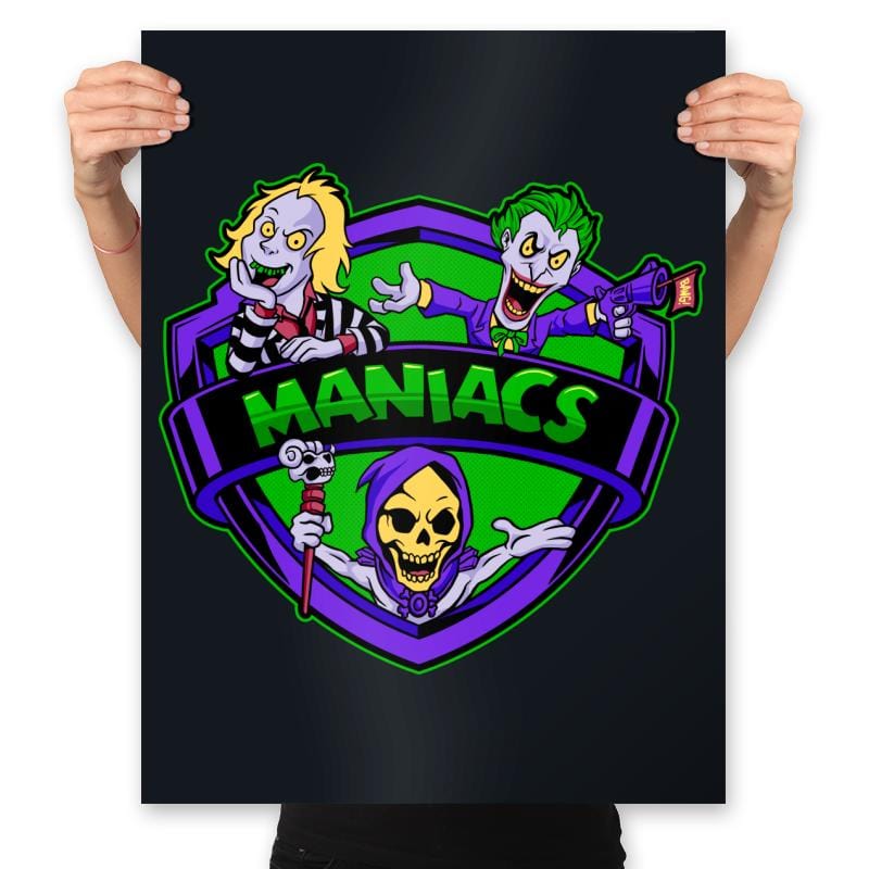 Green Violet Maniacs - Prints Posters RIPT Apparel 18x24 / Black