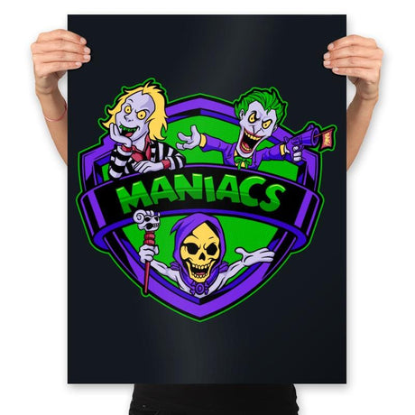 Green Violet Maniacs - Prints Posters RIPT Apparel 18x24 / Black