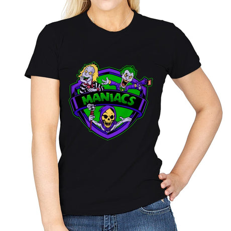 Green Violet Maniacs - Womens T-Shirts RIPT Apparel Small / Black