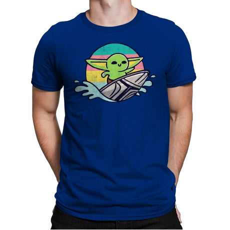 Green Waves - Mens Premium T-Shirts RIPT Apparel Small / Royal