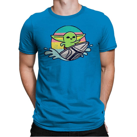 Green Waves - Mens Premium T-Shirts RIPT Apparel Small / Turqouise