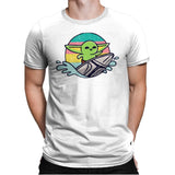 Green Waves - Mens Premium T-Shirts RIPT Apparel Small / White