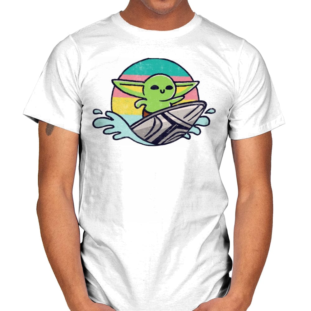 Green Waves - Mens T-Shirts RIPT Apparel Small / White