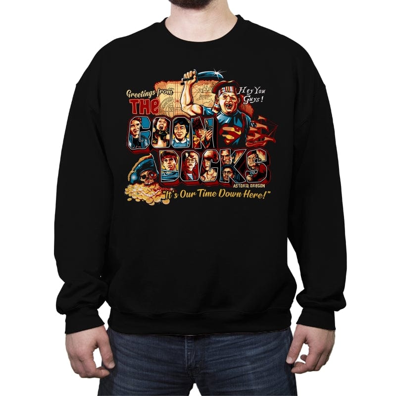 Greetings from Astoria - Crew Neck Sweatshirt Crew Neck Sweatshirt RIPT Apparel Small / Black