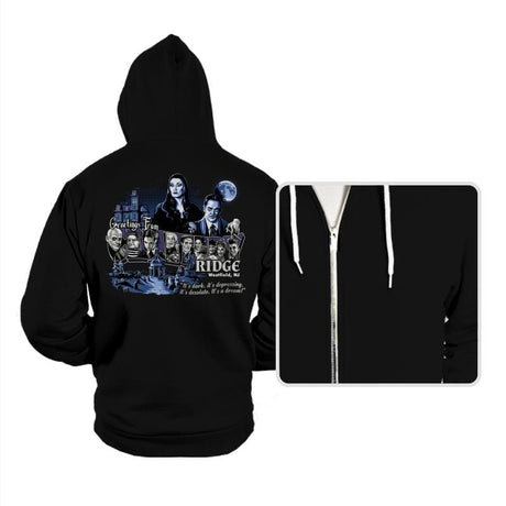 Greetings from Cemetery Ridge - Hoodies Hoodies RIPT Apparel Small / Black