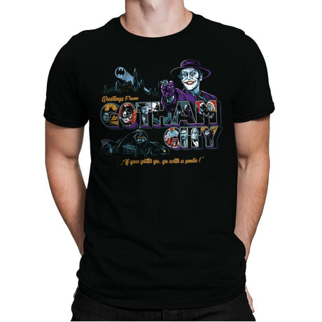 Greetings from GC - Mens Premium T-Shirts RIPT Apparel Small / Black
