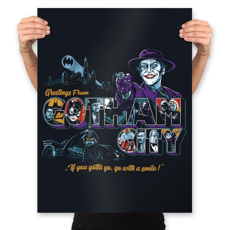 Greetings from GC - Prints Posters RIPT Apparel 18x24 / Black