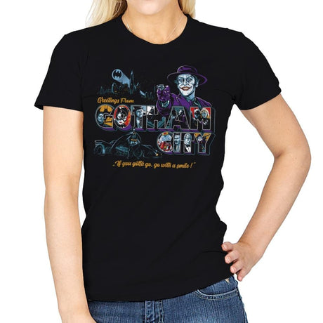Greetings from GC - Womens T-Shirts RIPT Apparel Small / Black