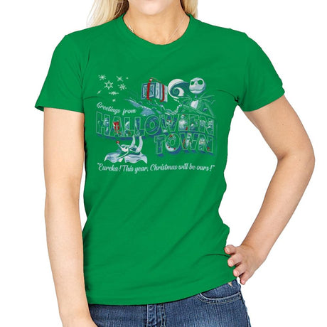Greetings from H-Town - Best Seller - Womens T-Shirts RIPT Apparel Small / Irish Green
