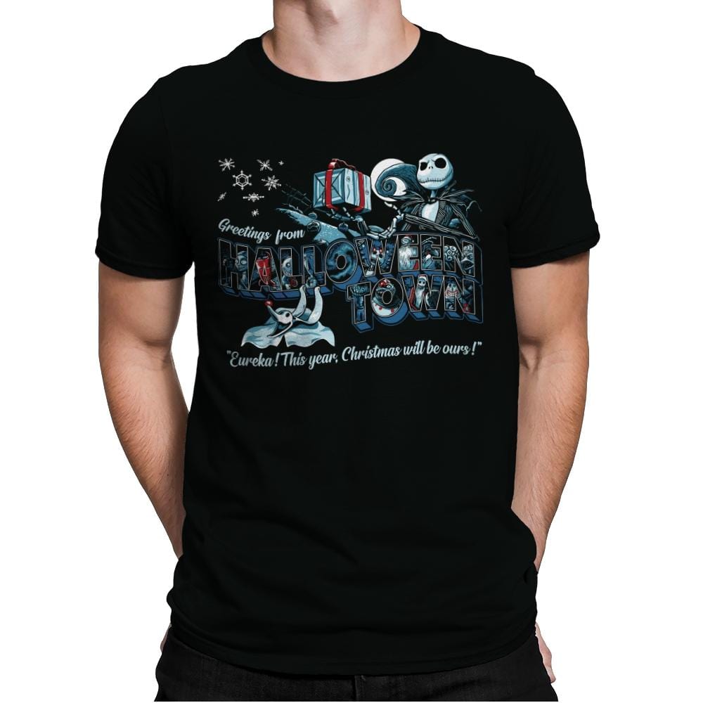 Greetings from H-Town - Mens Premium T-Shirts RIPT Apparel Small / Black