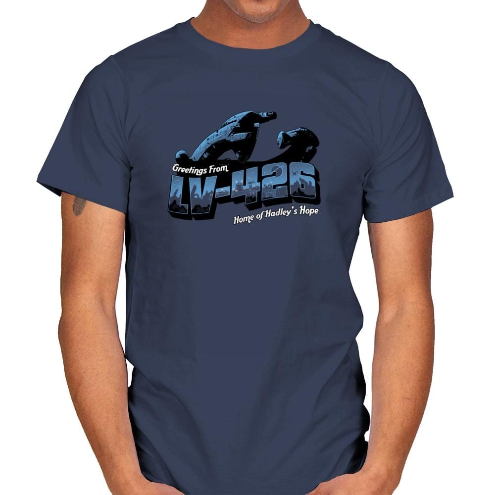 Greetings from LV-426 Exclusive - Mens T-Shirts RIPT Apparel Small / Navy