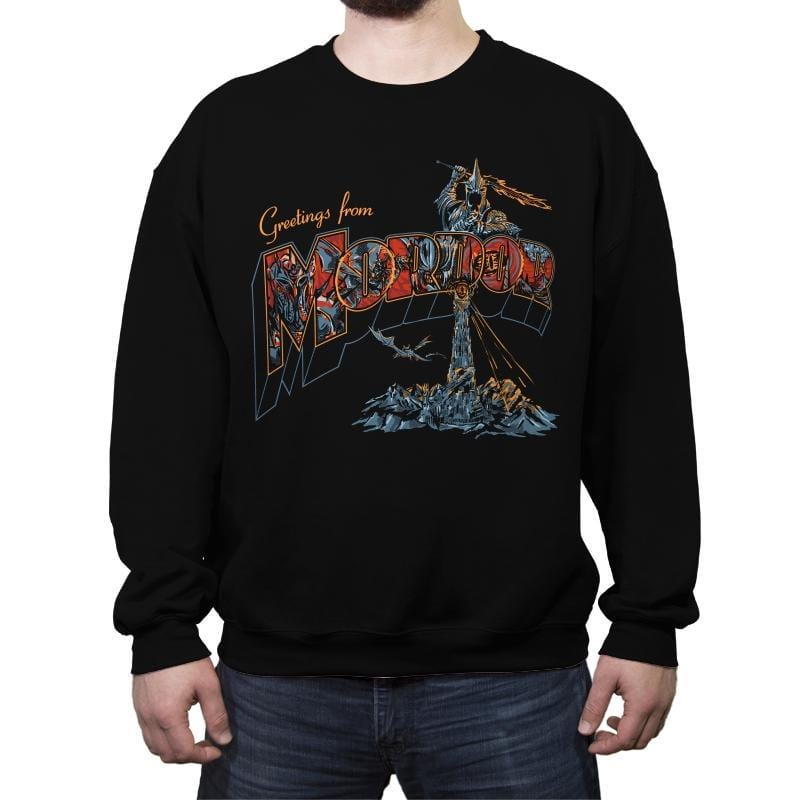 Greetings From Mt - Crew Neck Sweatshirt Crew Neck Sweatshirt RIPT Apparel Small / Black