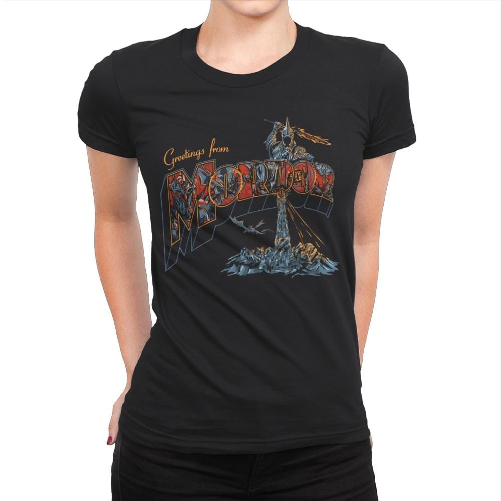 Greetings From Mt - Womens Premium T-Shirts RIPT Apparel Small / Black