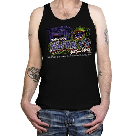 Greetings from Mushnik's - Tanktop Tanktop RIPT Apparel X-Small / Black
