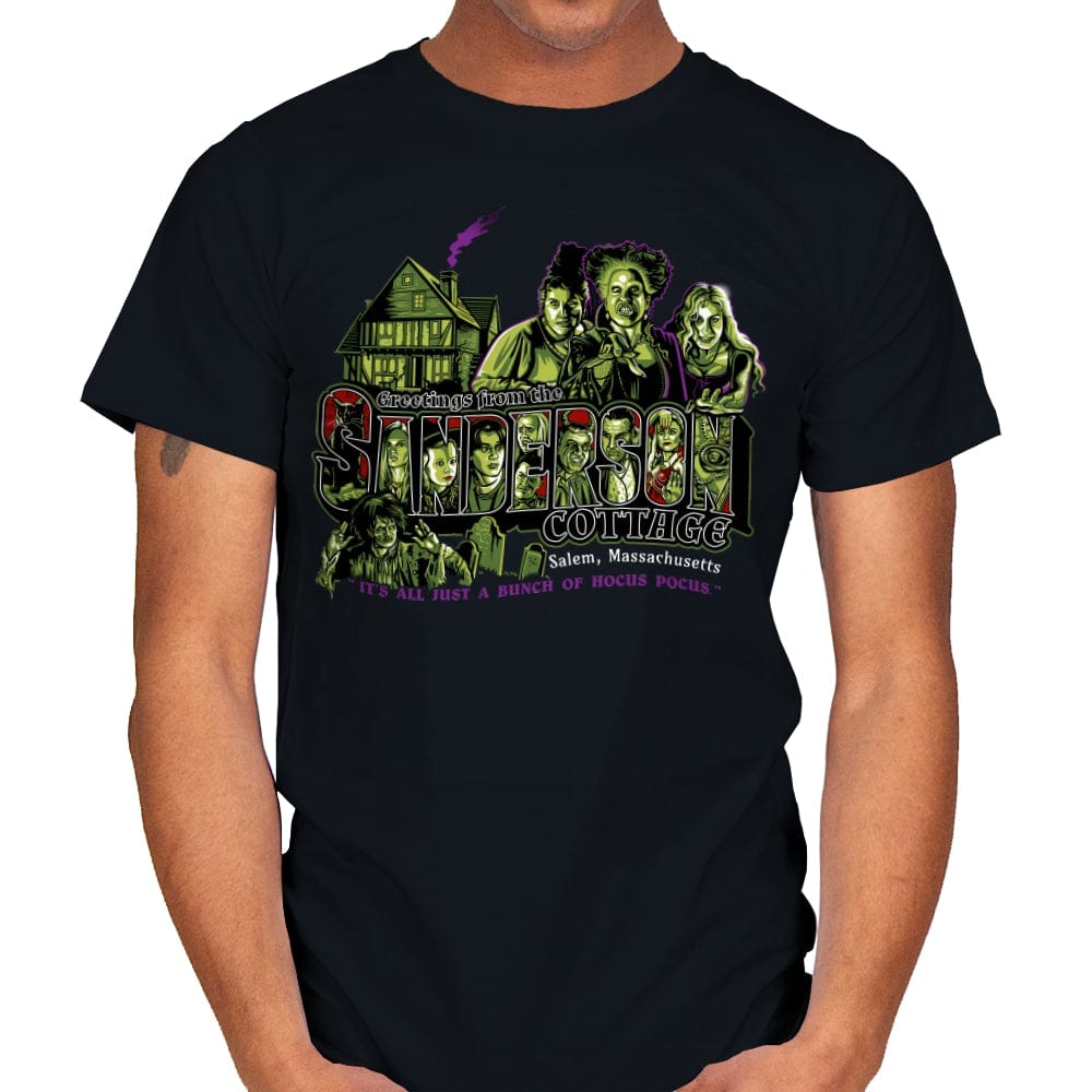 Greetings from Salem - Mens T-Shirts RIPT Apparel Small / Black