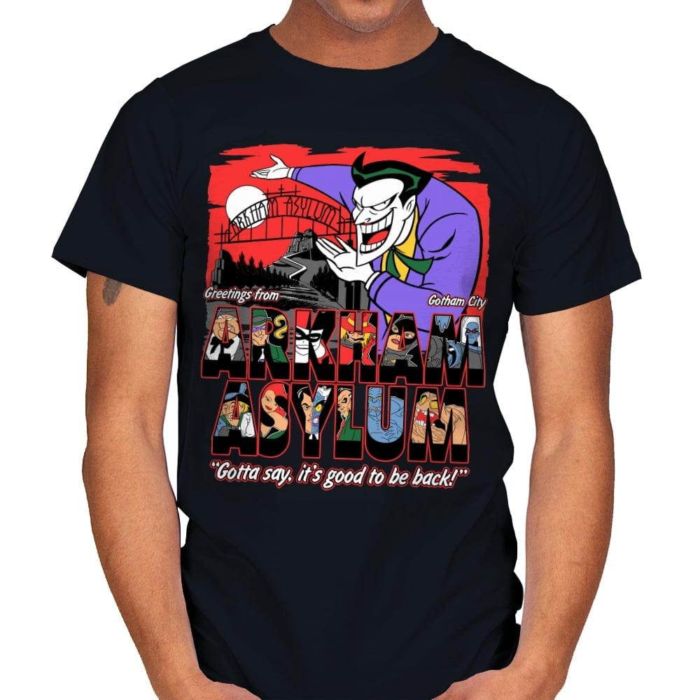 Greetings from the Asylum - Best Seller - Mens T-Shirts RIPT Apparel Small / Black