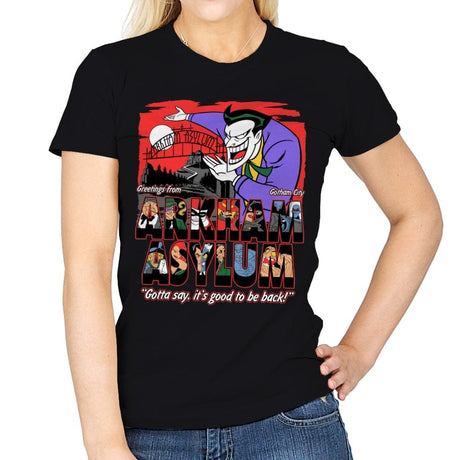 Greetings from the Asylum - Best Seller - Womens T-Shirts RIPT Apparel Small / Black