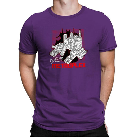 Greetings from the Metro Exclusive - Shirtformers - Mens Premium T-Shirts RIPT Apparel Small / Purple Rush