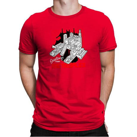 Greetings from the Metro Exclusive - Shirtformers - Mens Premium T-Shirts RIPT Apparel Small / Red