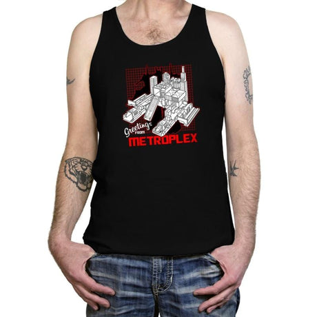 Greetings from the Metro Exclusive - Shirtformers - Tanktop Tanktop RIPT Apparel X-Small / Black