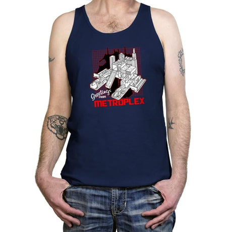 Greetings from the Metro Exclusive - Shirtformers - Tanktop Tanktop RIPT Apparel X-Small / Navy