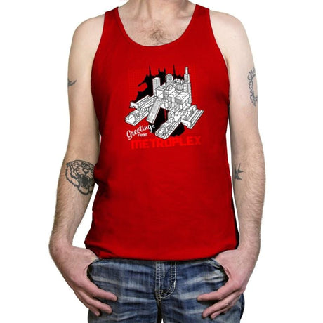 Greetings from the Metro Exclusive - Shirtformers - Tanktop Tanktop RIPT Apparel X-Small / Red