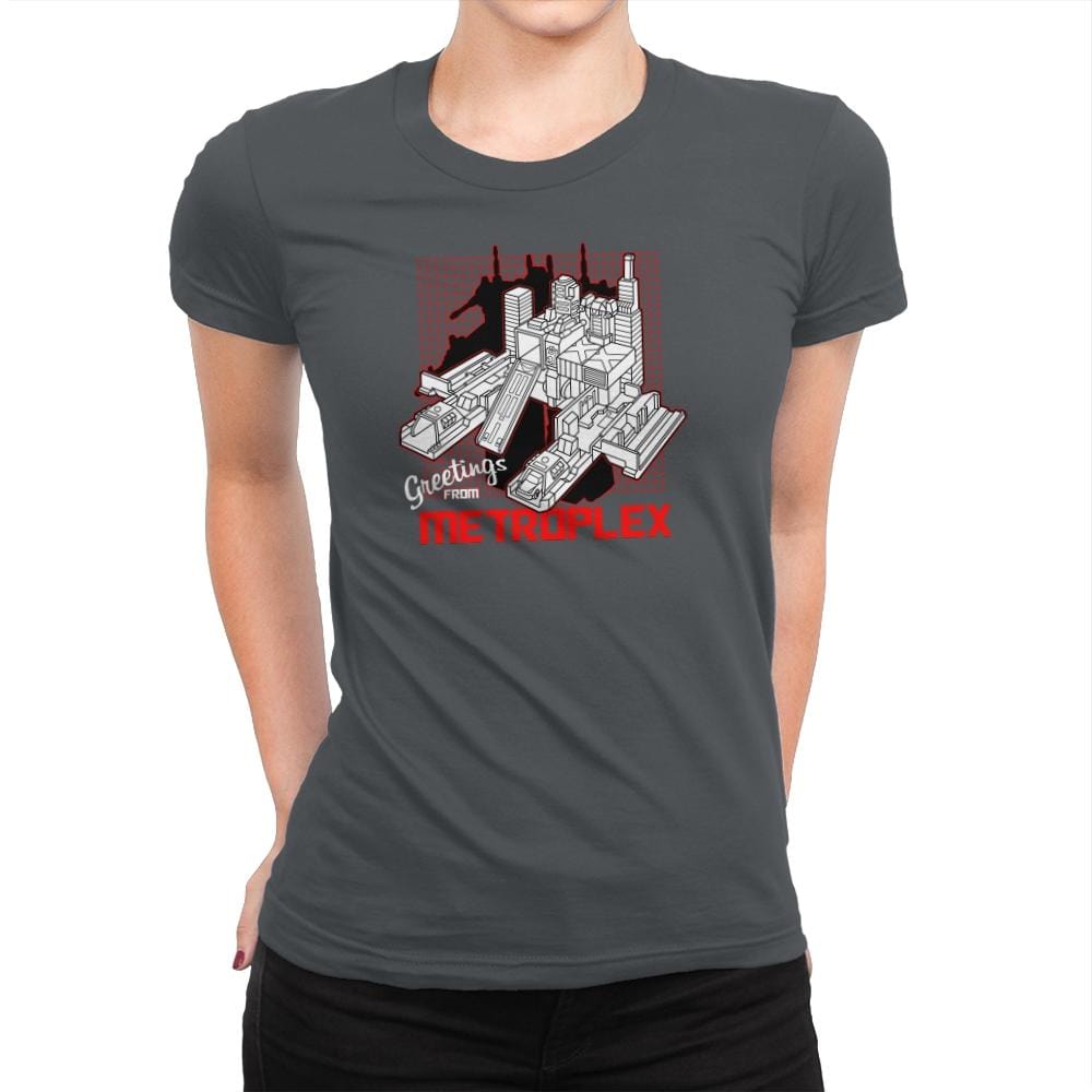 Greetings from the Metro Exclusive - Shirtformers - Womens Premium T-Shirts RIPT Apparel Small / Heavy Metal