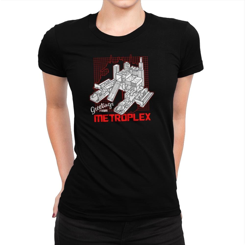 Greetings from the Metro Exclusive - Shirtformers - Womens Premium T-Shirts RIPT Apparel Small / Indigo